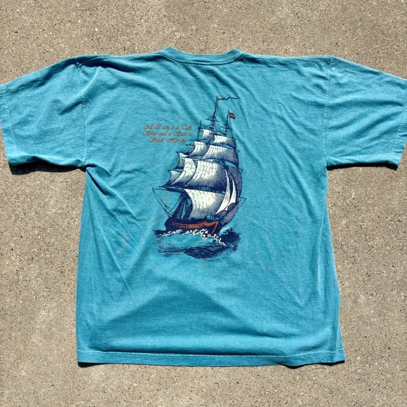 Vintage Treasure Island Las Vegas‎ Graphic Tee Sailing Ship Print XL - Picture 1 of 4
